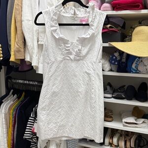 Lilly Pulitzer White Ruffled Mini Dress